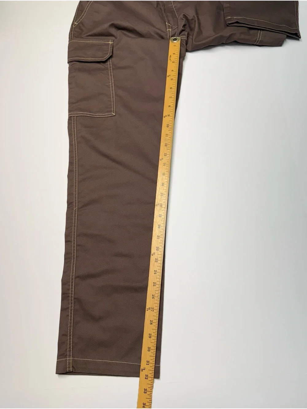 True Religion Cargo Pants EMB Outline Mens  30x32 Color Bracken Retail $169 NWT